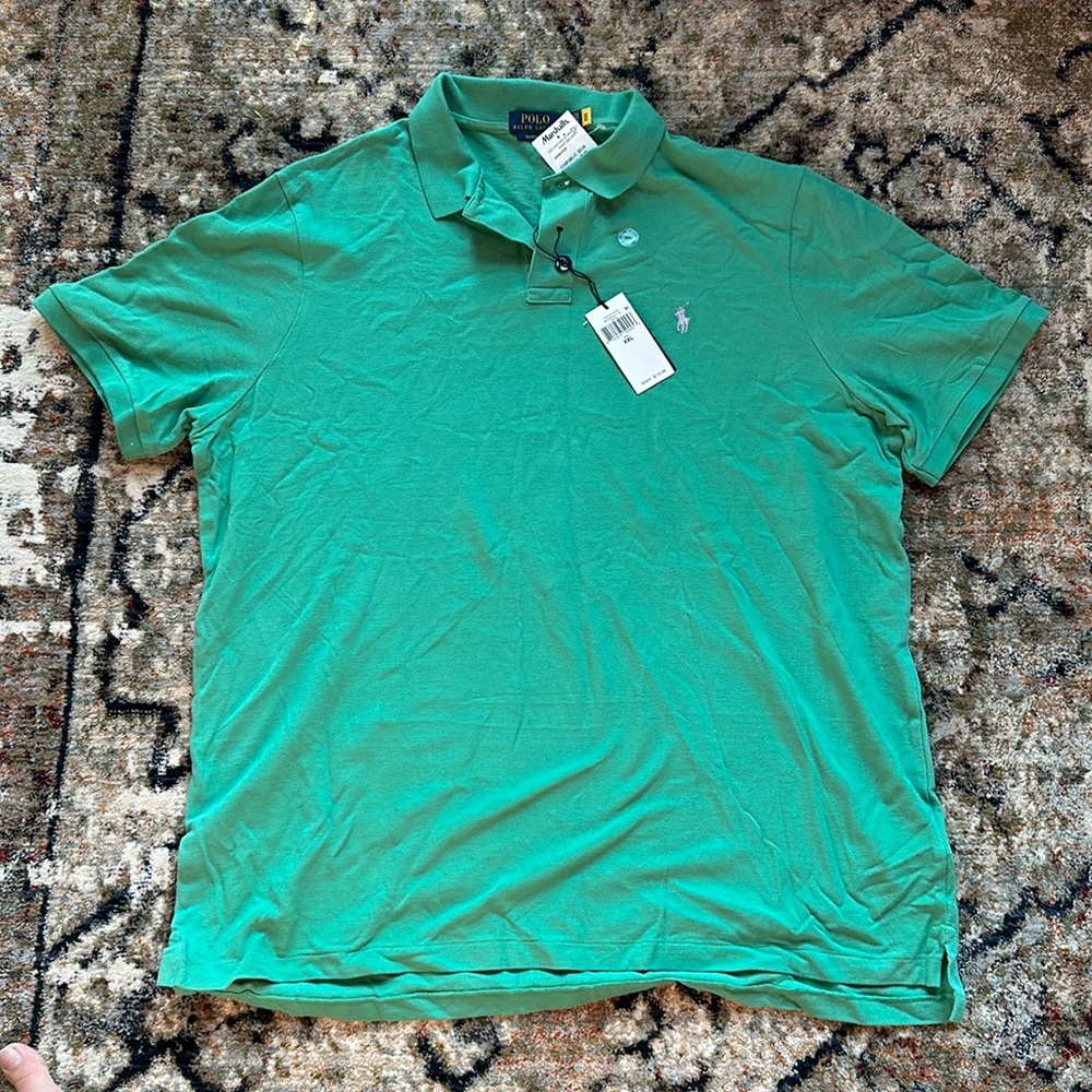 NWT Ralph Lauren Classic Fit Green polo 2XL